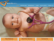 Tablet Screenshot of marysvillepediatrics.com